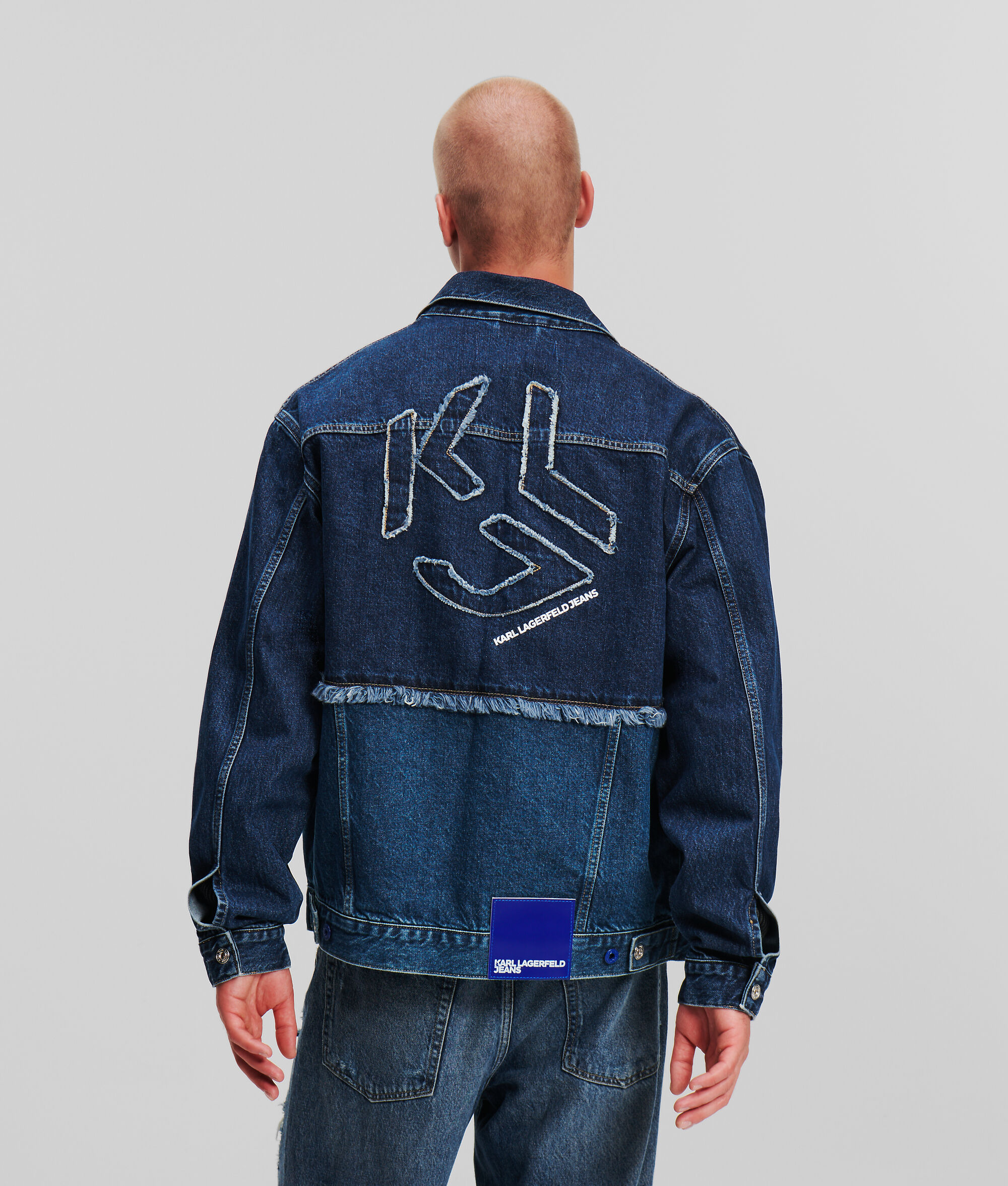 (image for) Stylish KLJ PATCHWORK DENIM JACKET